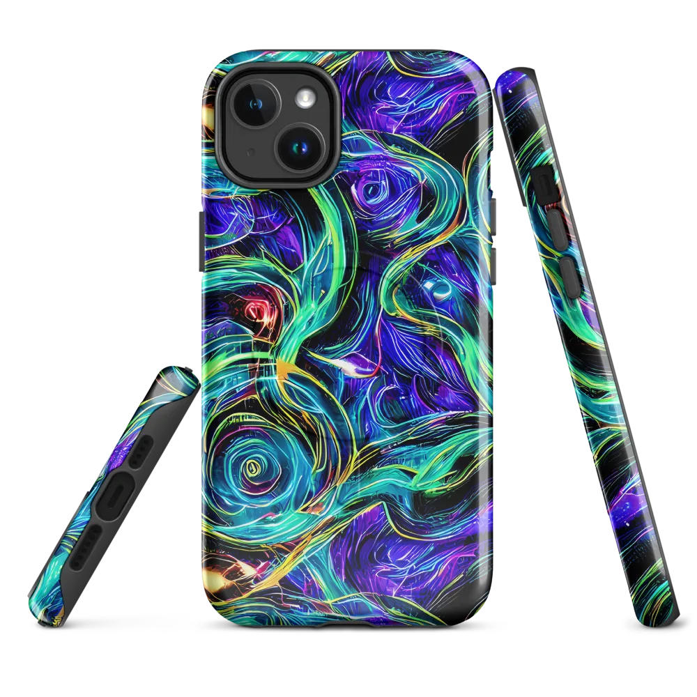 Luminous Swirl on MagSafe Tough Case for iPhone® — Front