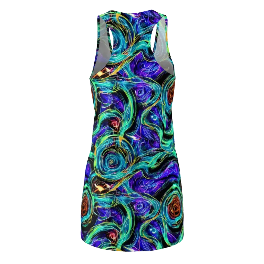 Luminous Swirl on Racerback Dress — Back