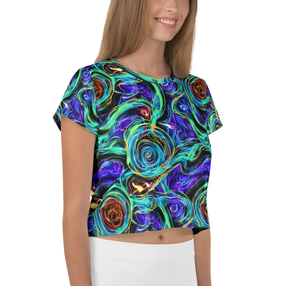 Luminous Swirl on Crop Tee — Right