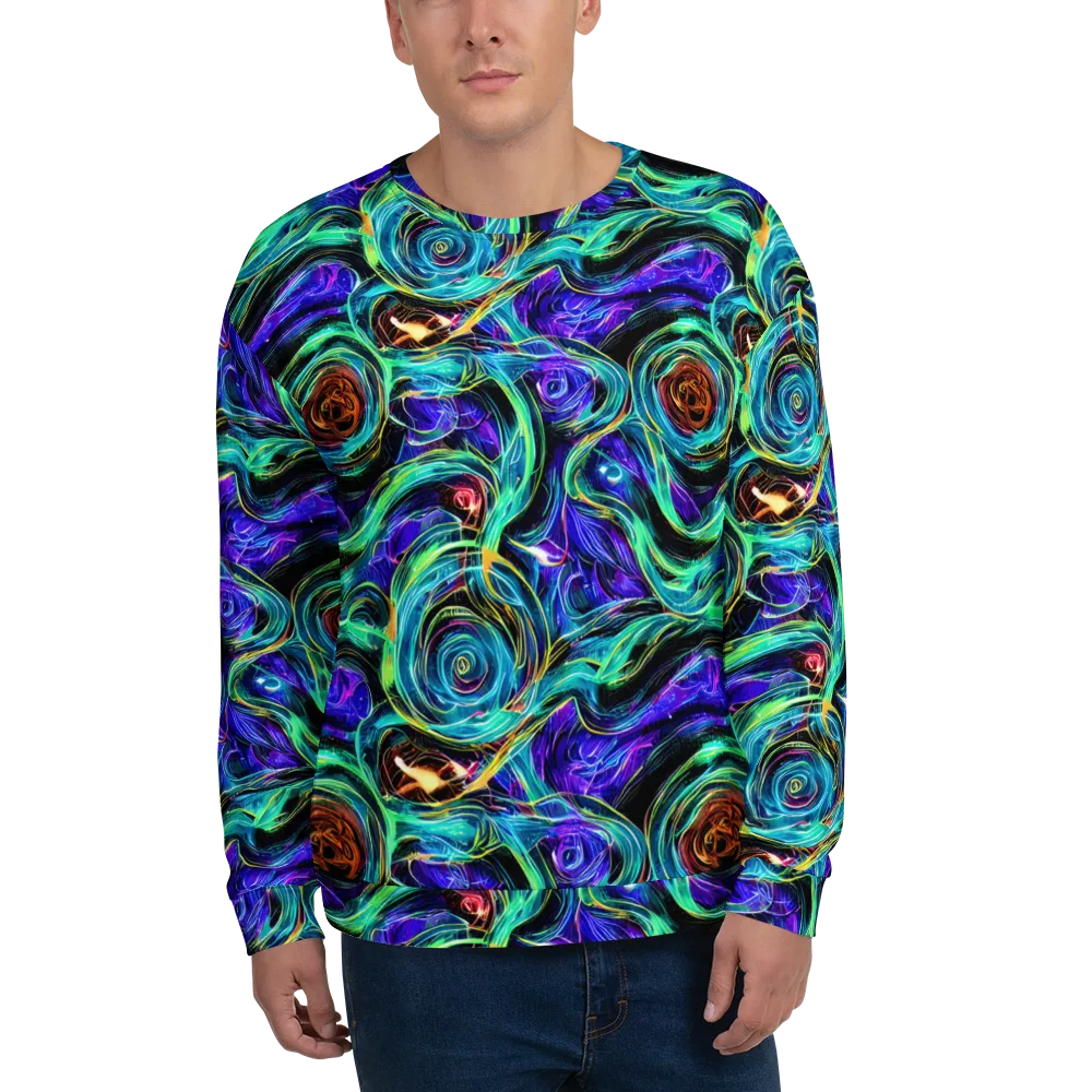 Luminous Swirl on Sweatshirt — Front