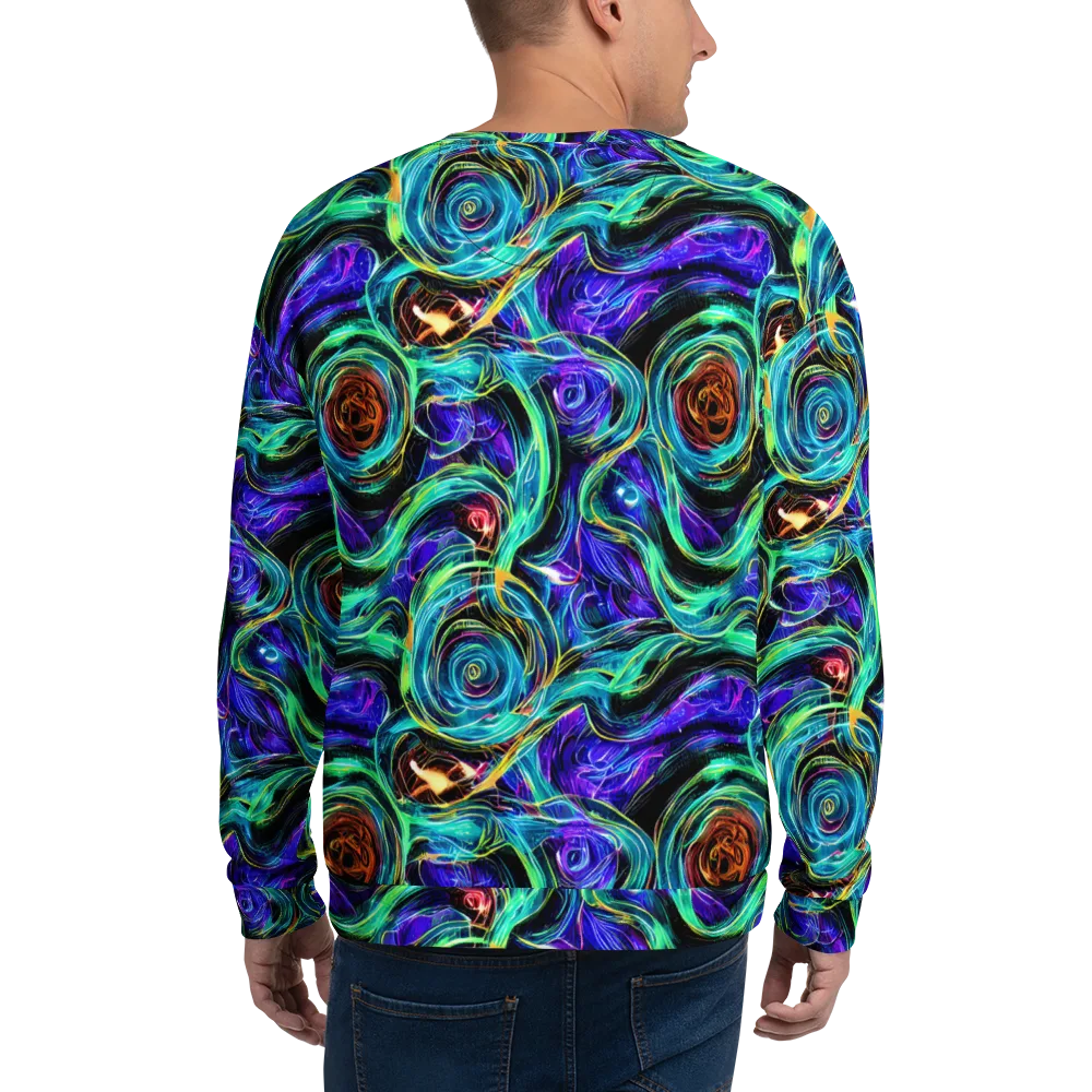 Luminous Swirl on Sweatshirt — Back
