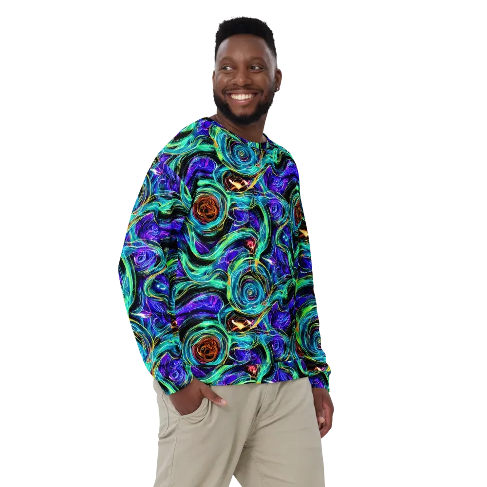 Luminous Swirl on Sweatshirt — Front