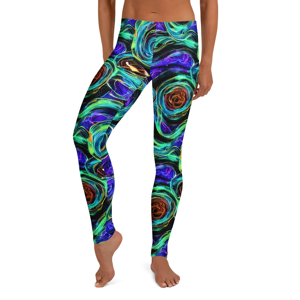 Luminous Swirl on Leggings — Front
