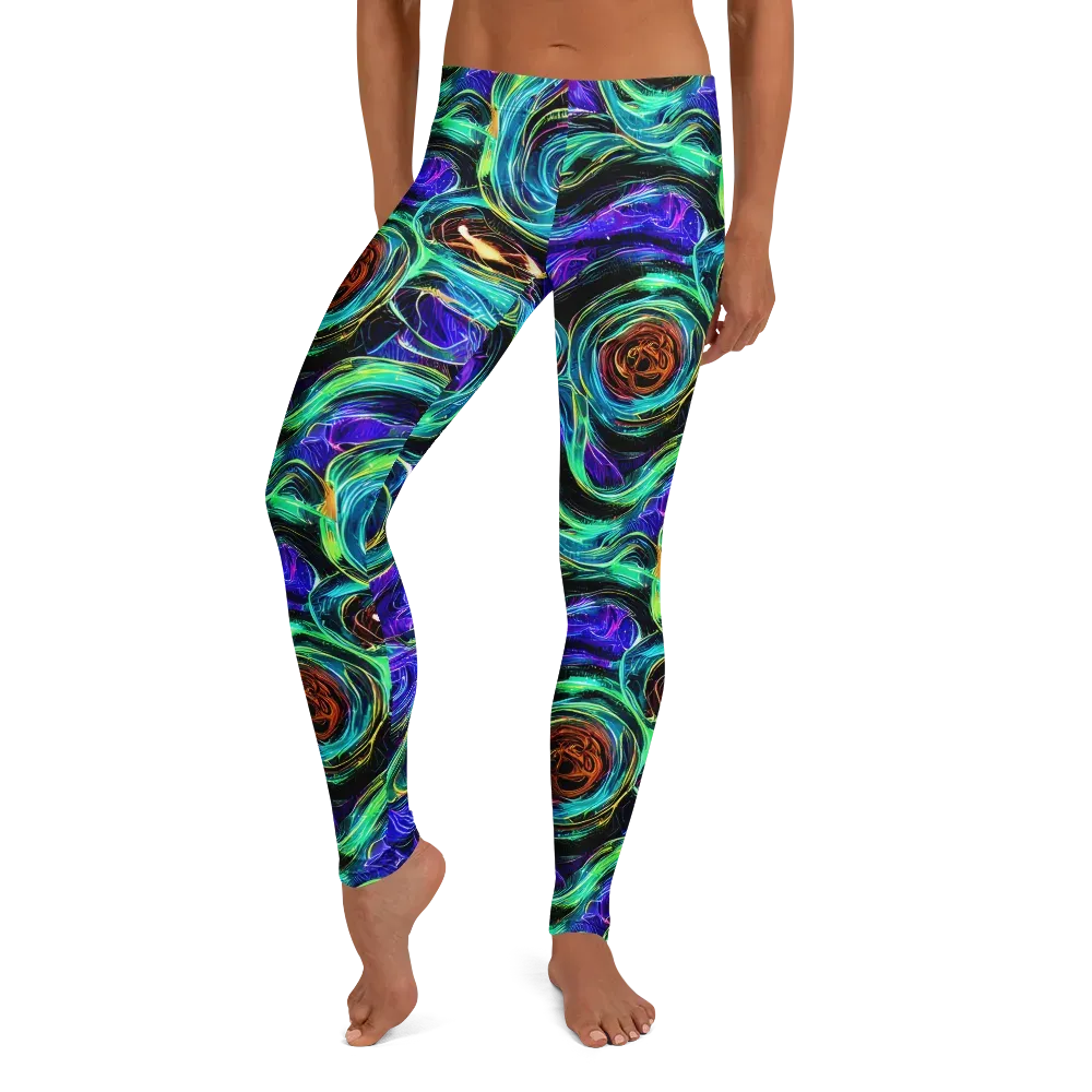 Luminous Swirl on Leggings — Front