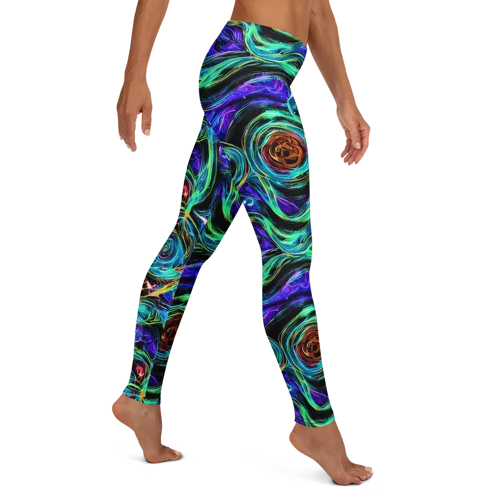 Luminous Swirl on Leggings — Right