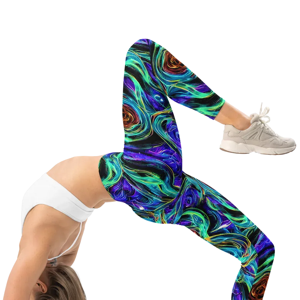 Luminous Swirl on Leggings — Right