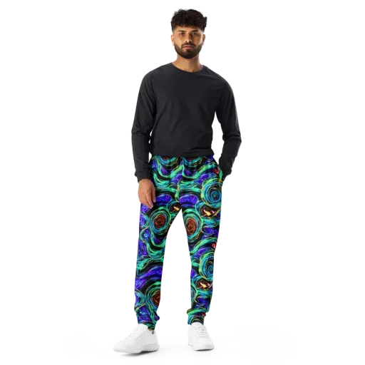 Luminous Swirl on a Men's Joggers