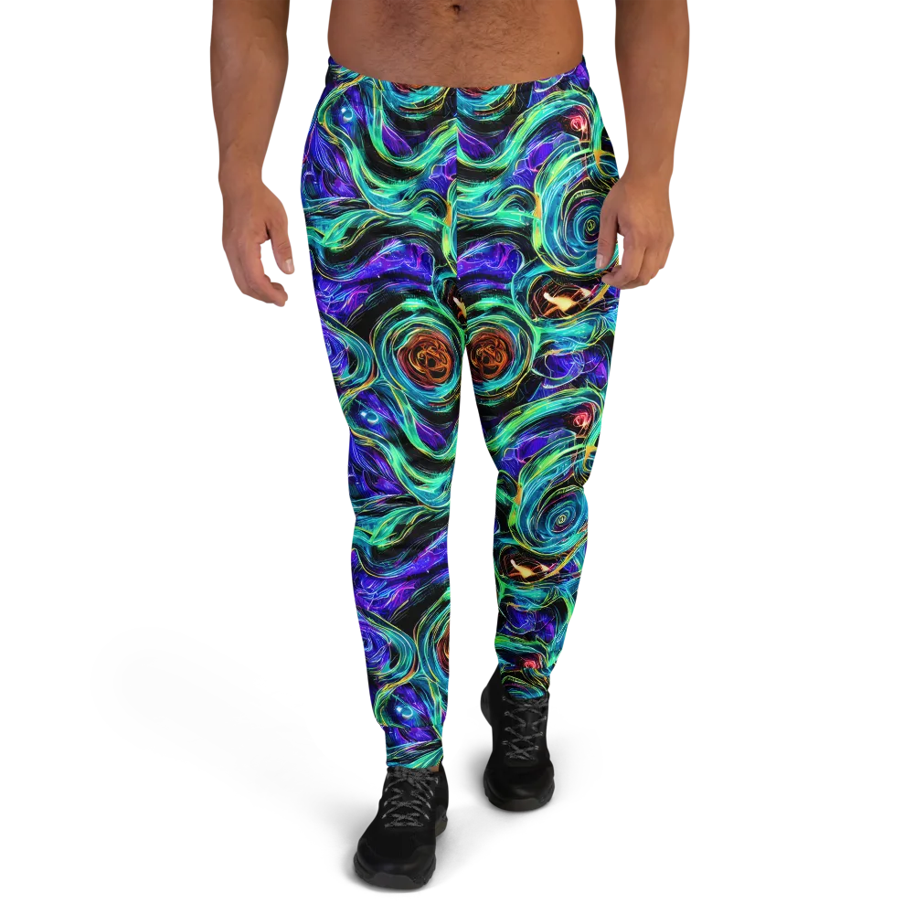 Luminous Swirl on Men's Joggers — Front