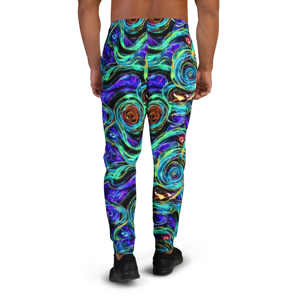 Luminous Swirl on Men's Joggers — Back