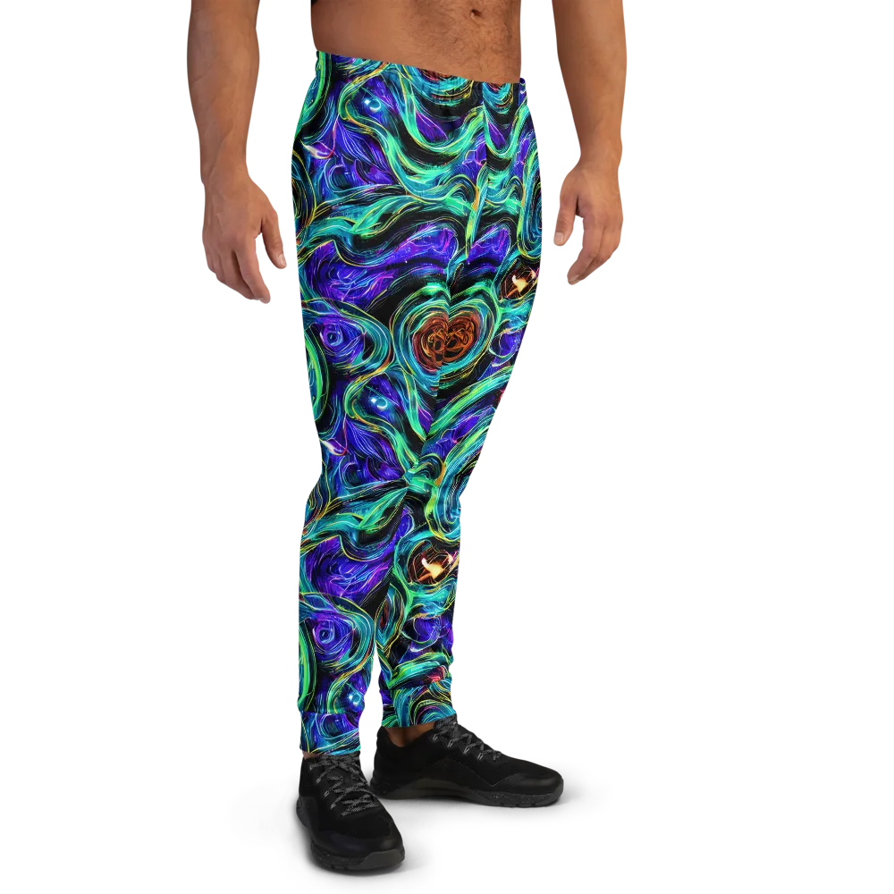 Luminous Swirl on Men's Joggers — Right