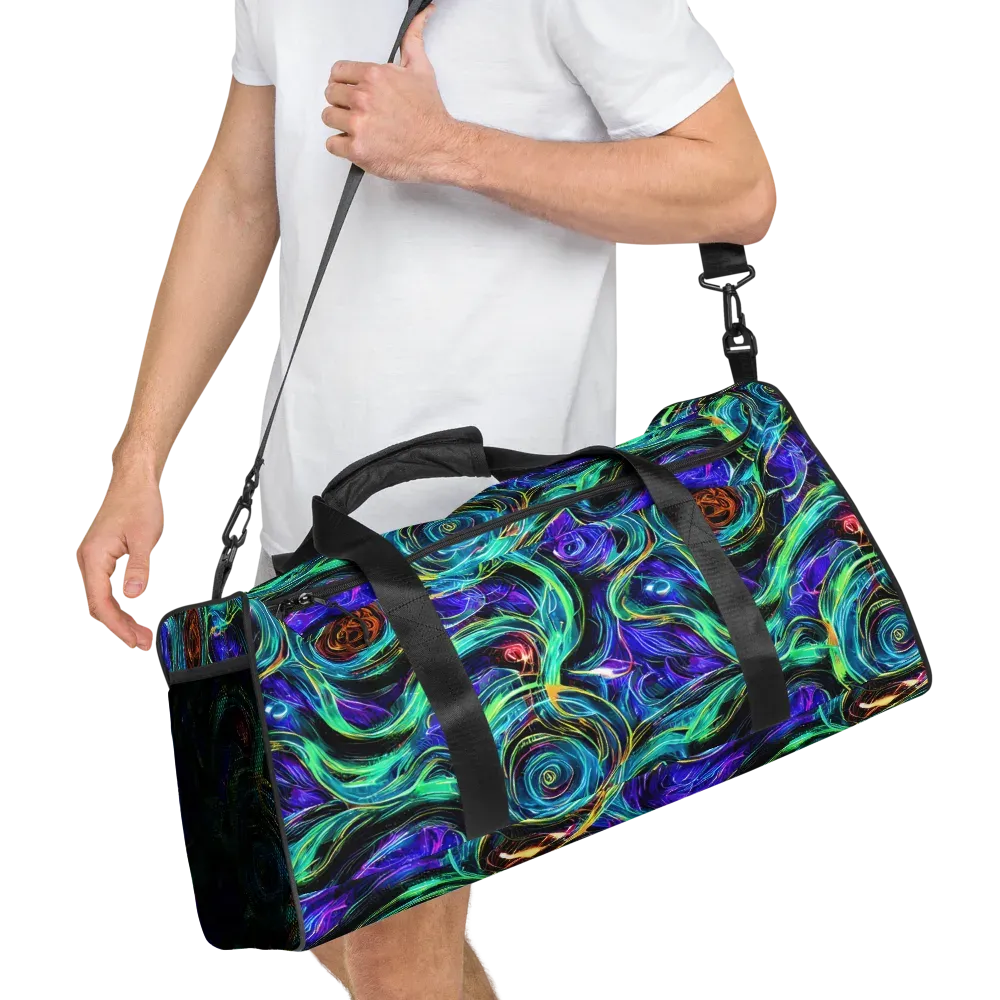 Luminous Swirl on Duffle Bag — Right Front