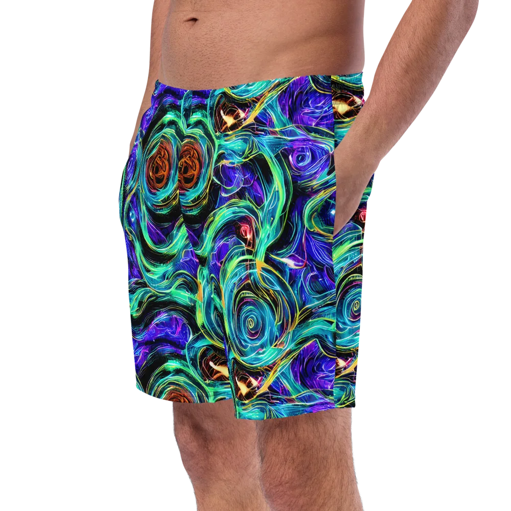 Luminous Swirl on Swim Trunks — Left Front