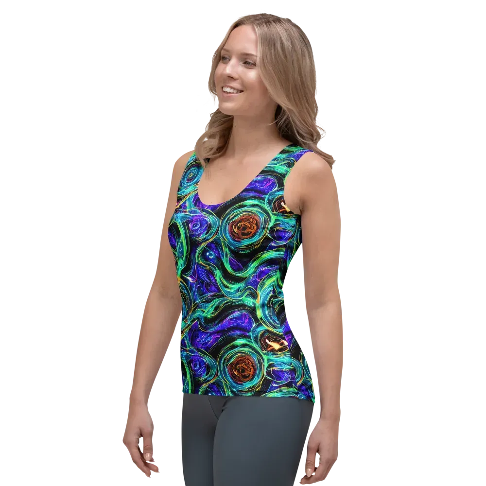 Luminous Swirl on Women's Tank Top — Left Front