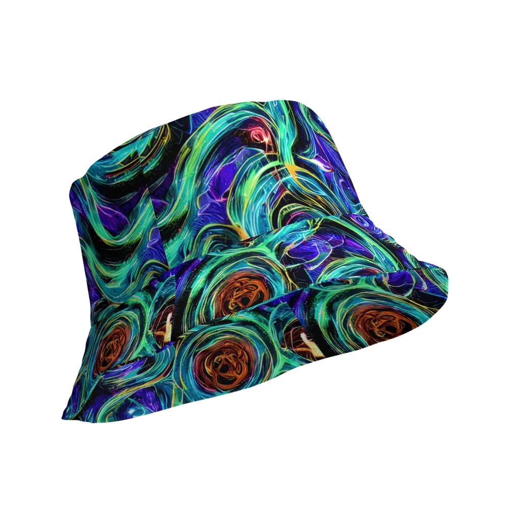 Luminous Swirl on Reversible Bucket Hat — Product details Outside