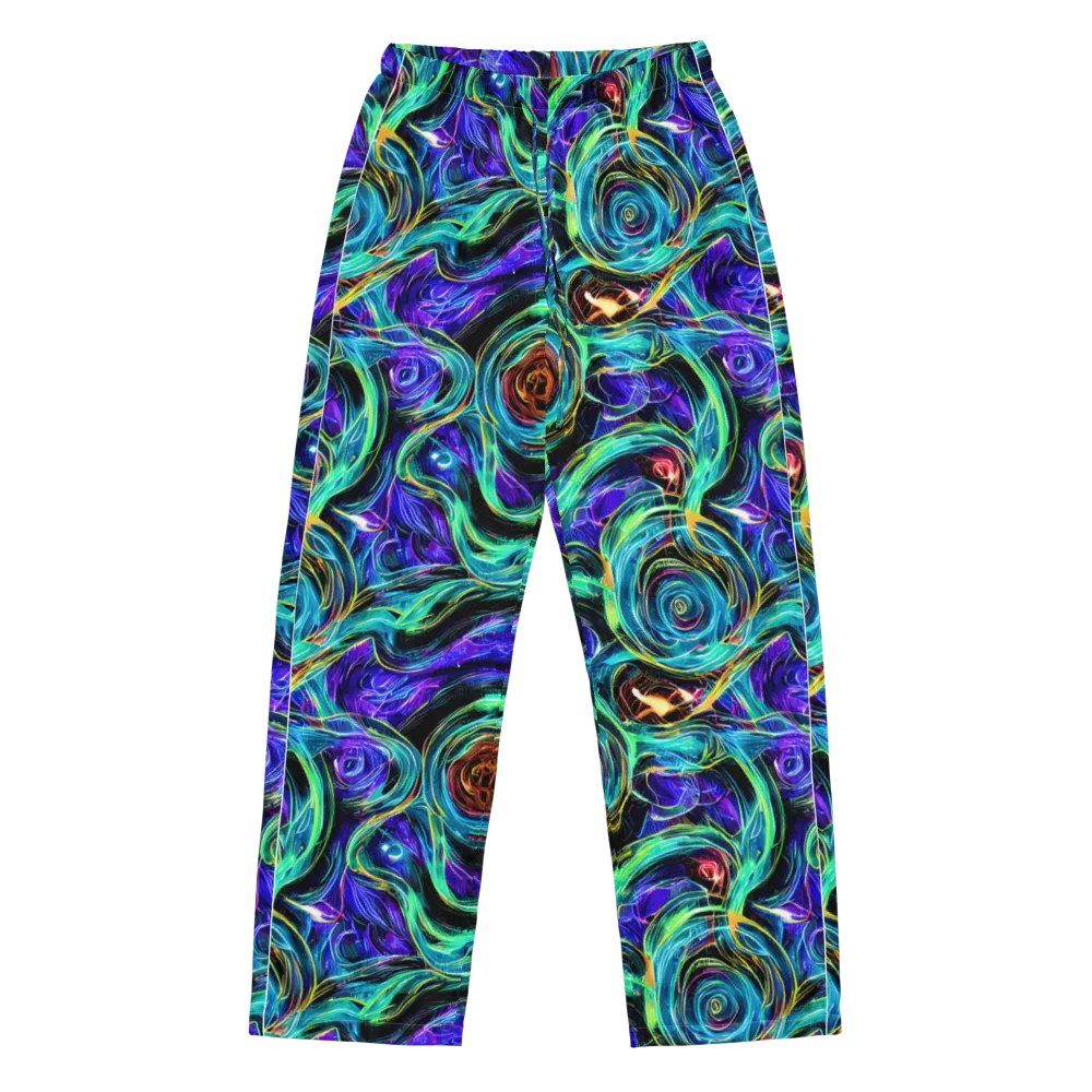 Luminous Swirl on Women's Pajama Pants — Front