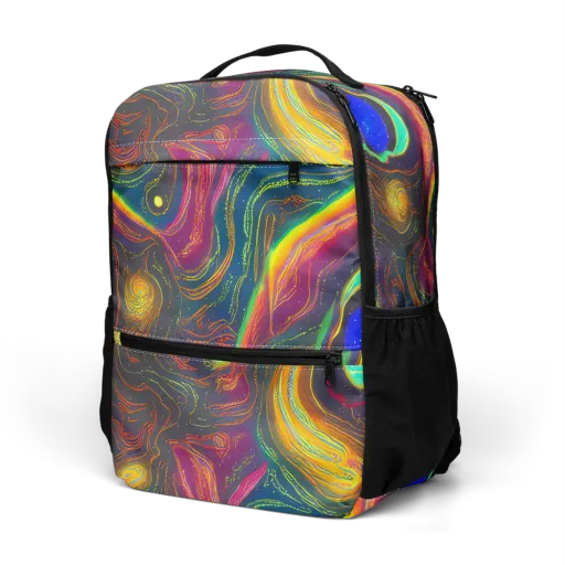 Ultraviolet River on a Utility Backpack
