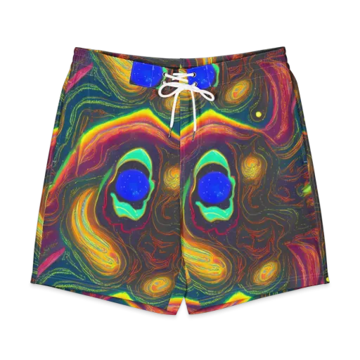 Ultraviolet River on a Men's Board Shorts