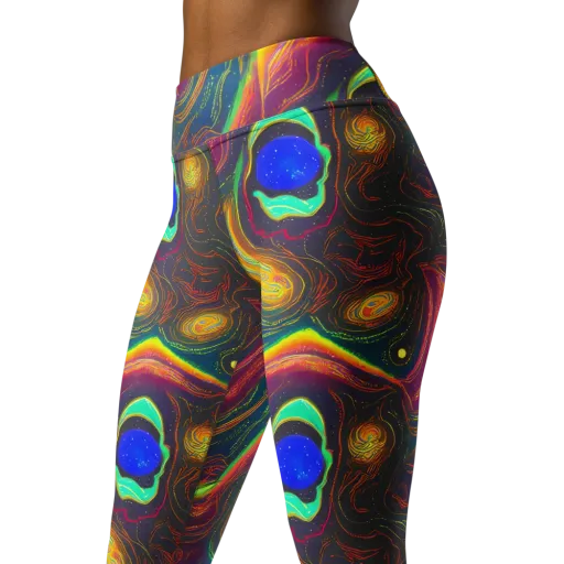 Ultraviolet River on a Yoga Leggings