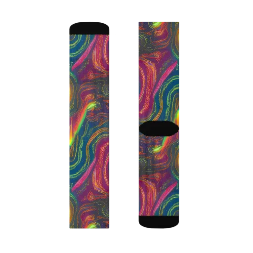 Ultraviolet River on a Socks