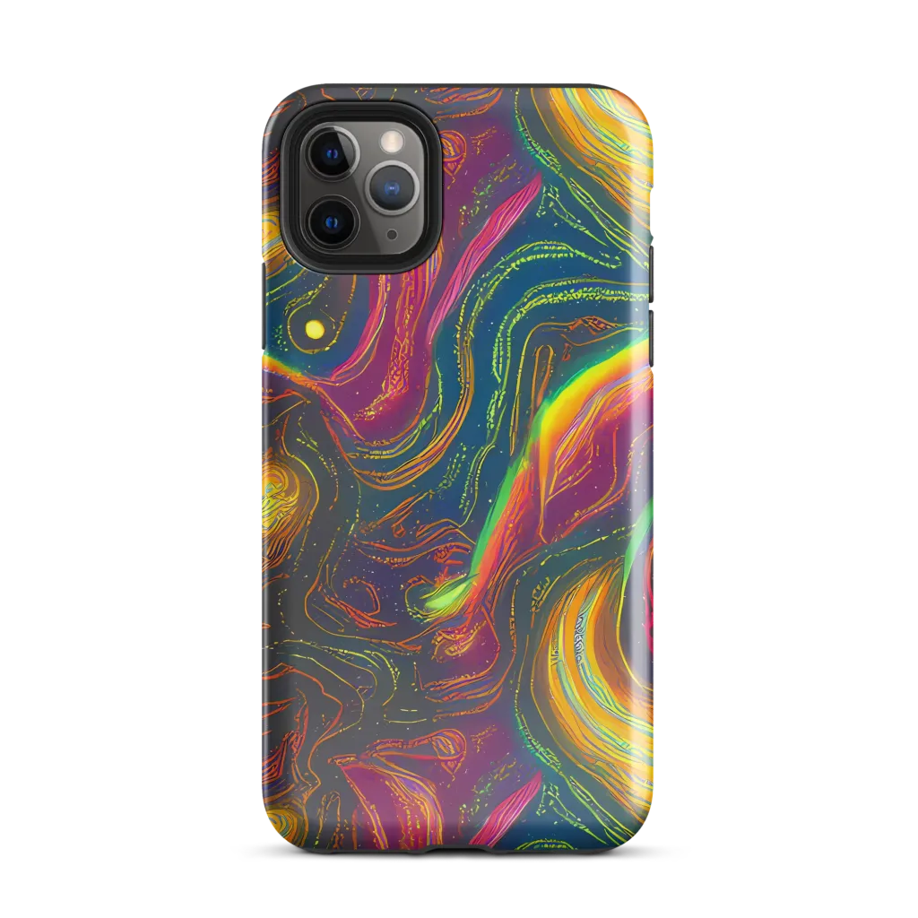 Ultraviolet River on Tough Case for iPhone® — Front