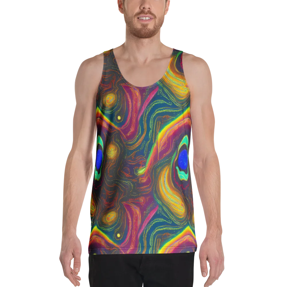Ultraviolet River on Men's Tank Top — Front
