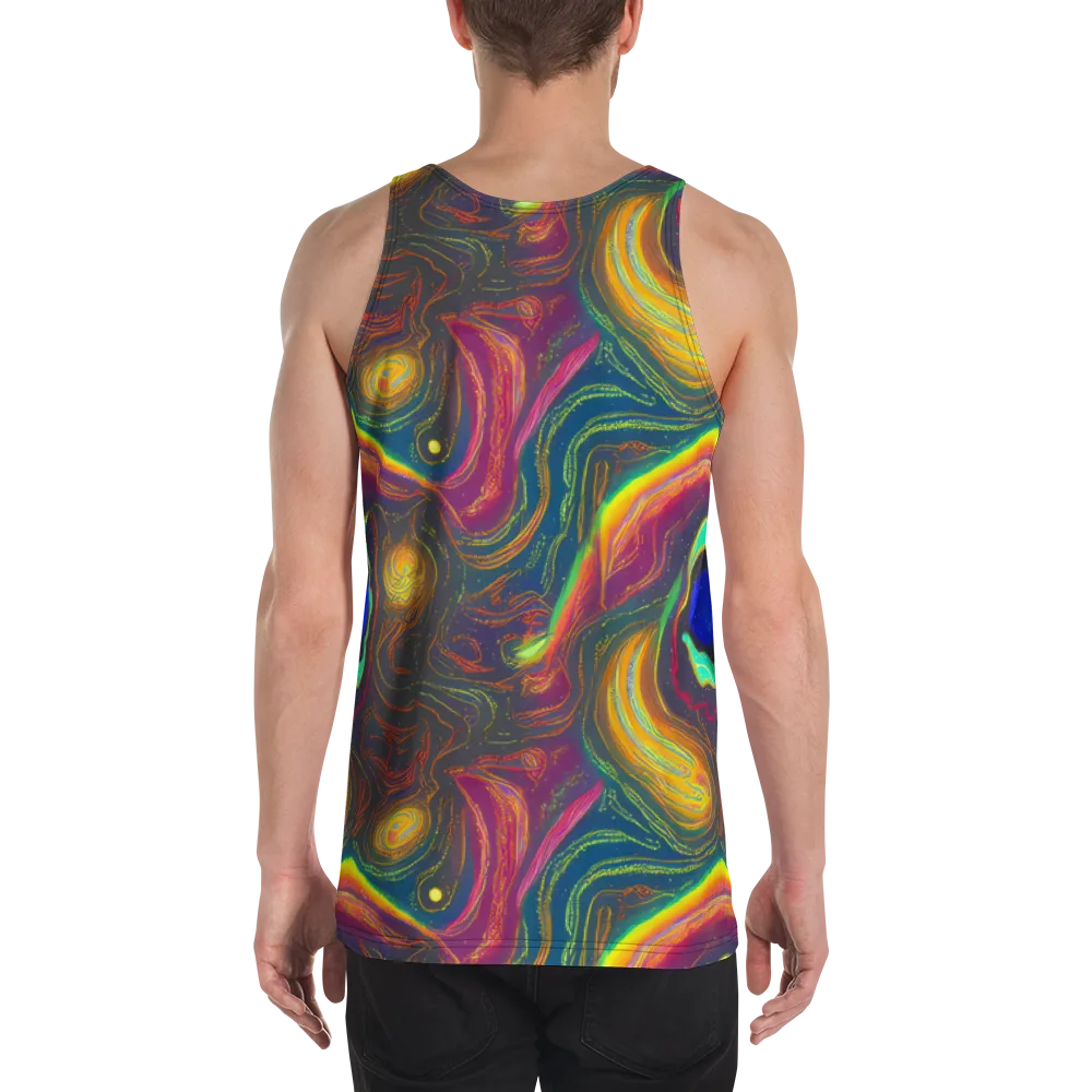 Ultraviolet River on Men's Tank Top — Back