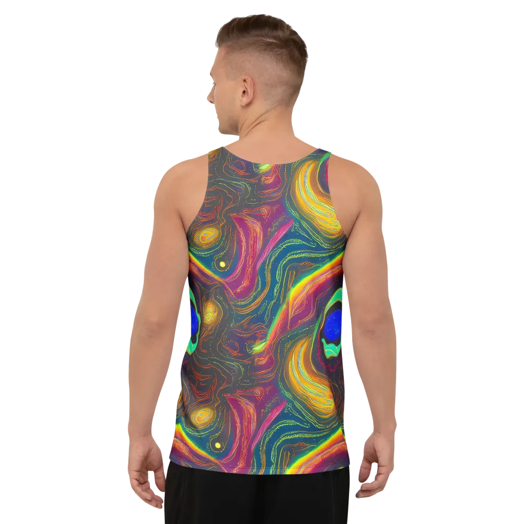 Ultraviolet River on Men's Tank Top — Back