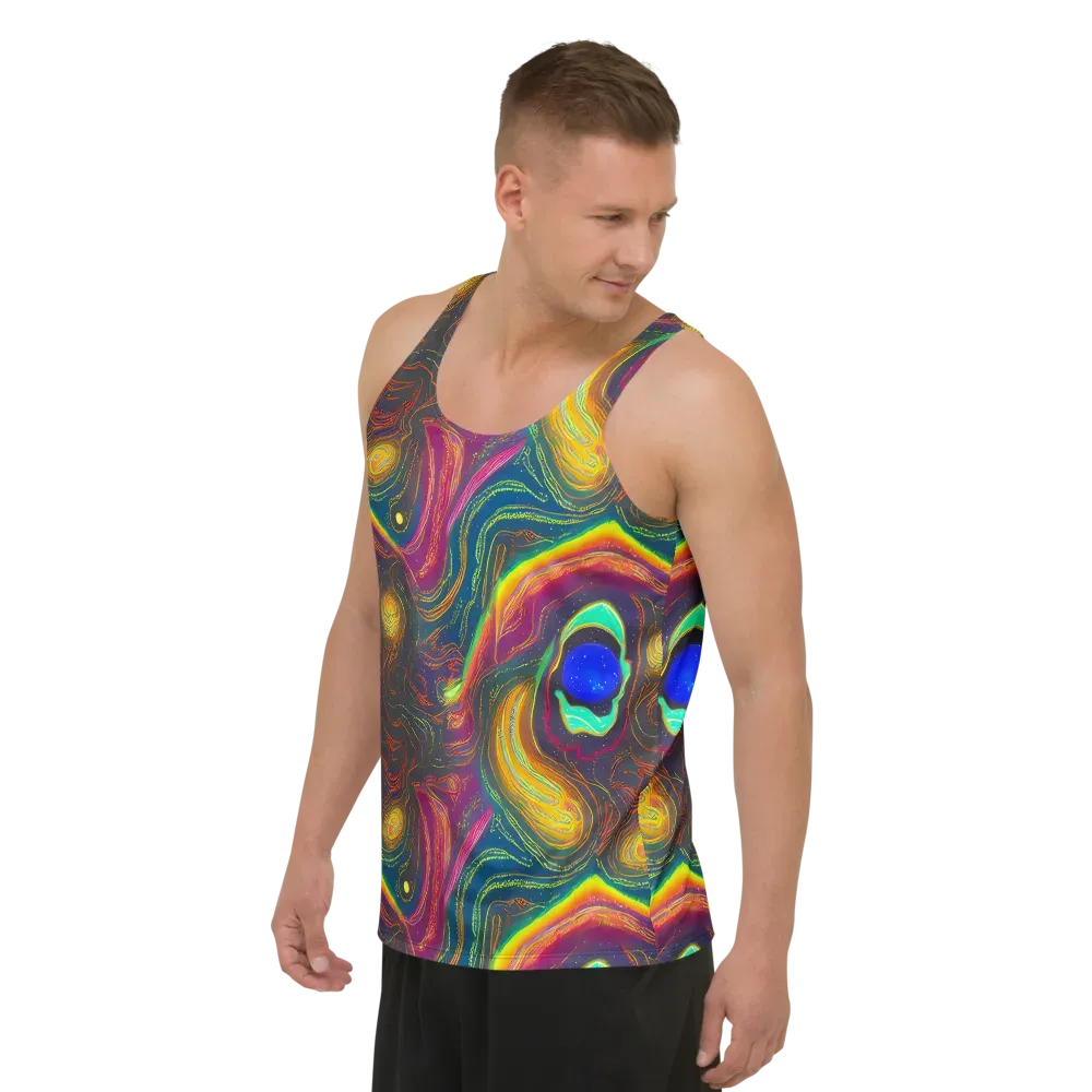 Ultraviolet River on Men's Tank Top — Left Front
