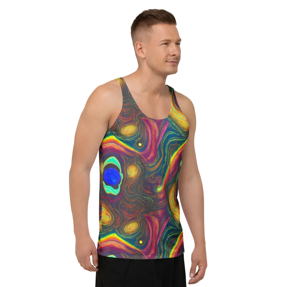 Ultraviolet River on Men's Tank Top — Right Front