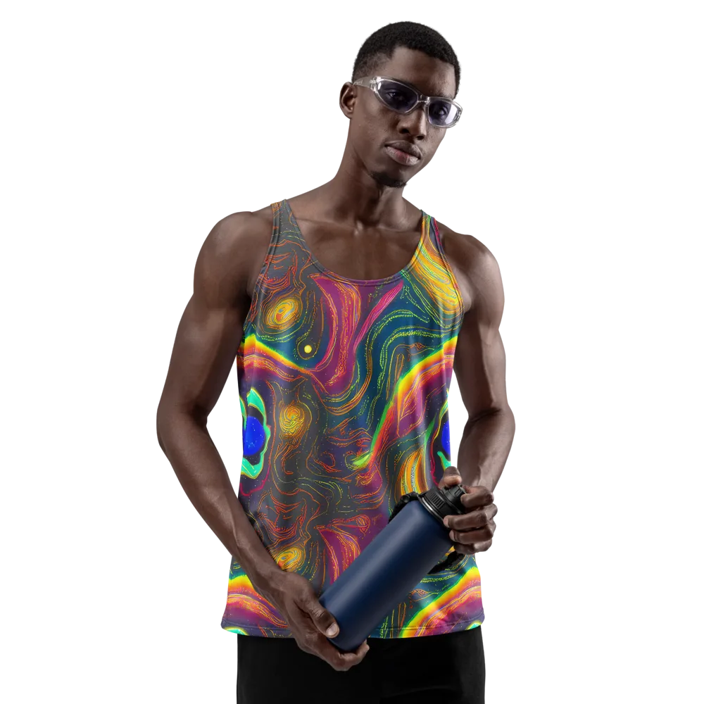 Ultraviolet River on Men's Tank Top — Front