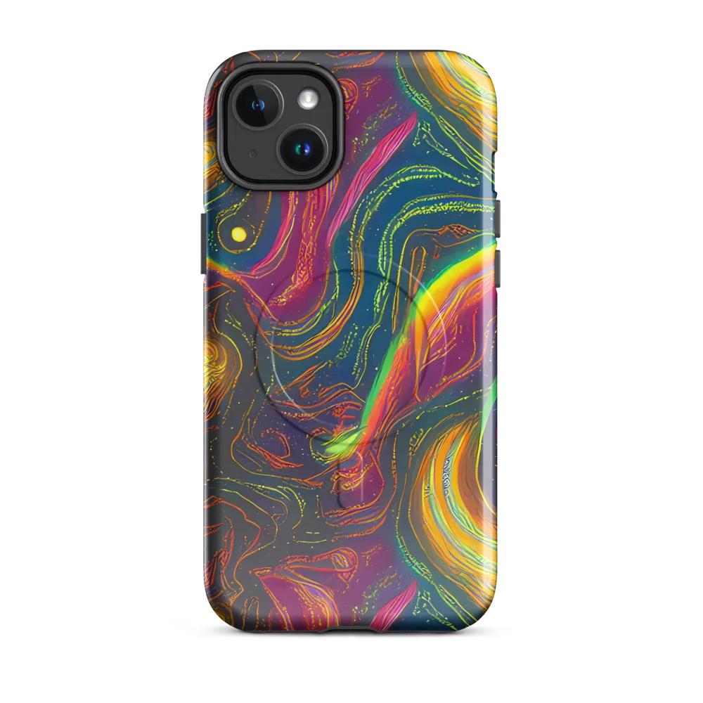 Ultraviolet River on MagSafe Tough Case for iPhone® — Front