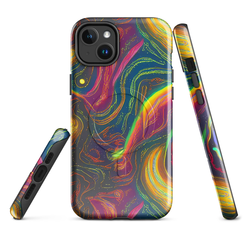 Ultraviolet River on MagSafe Tough Case for iPhone® — Front