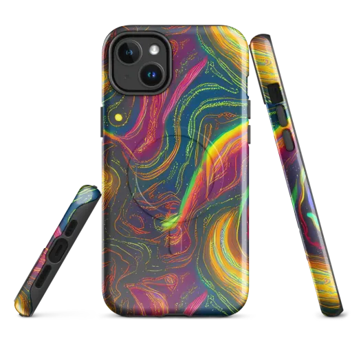 Ultraviolet River on a MagSafe Tough Case for iPhone®