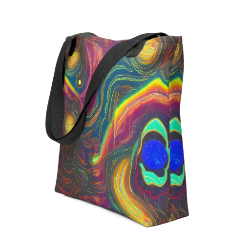 Ultraviolet River on a Tote Bag