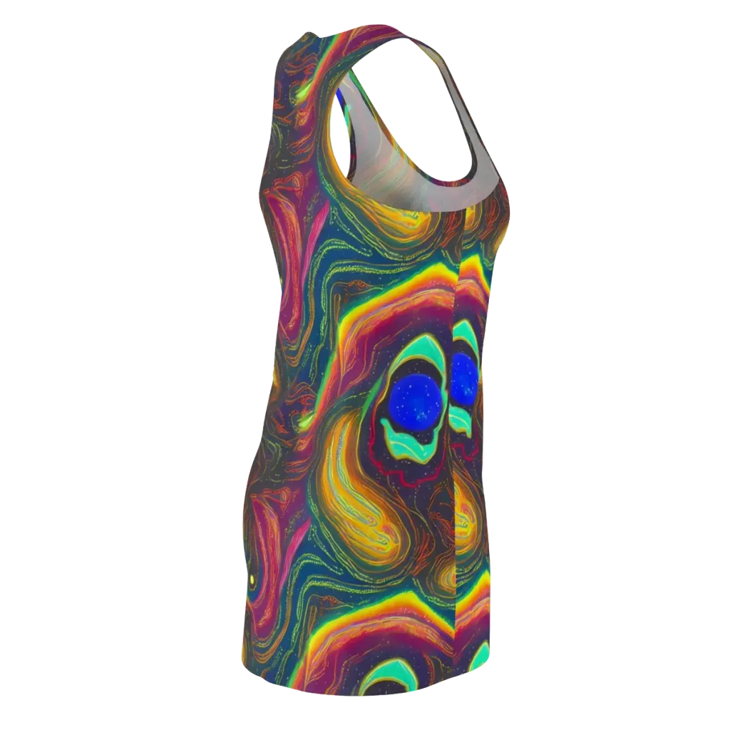 Ultraviolet River on Racerback Dress — Back Side