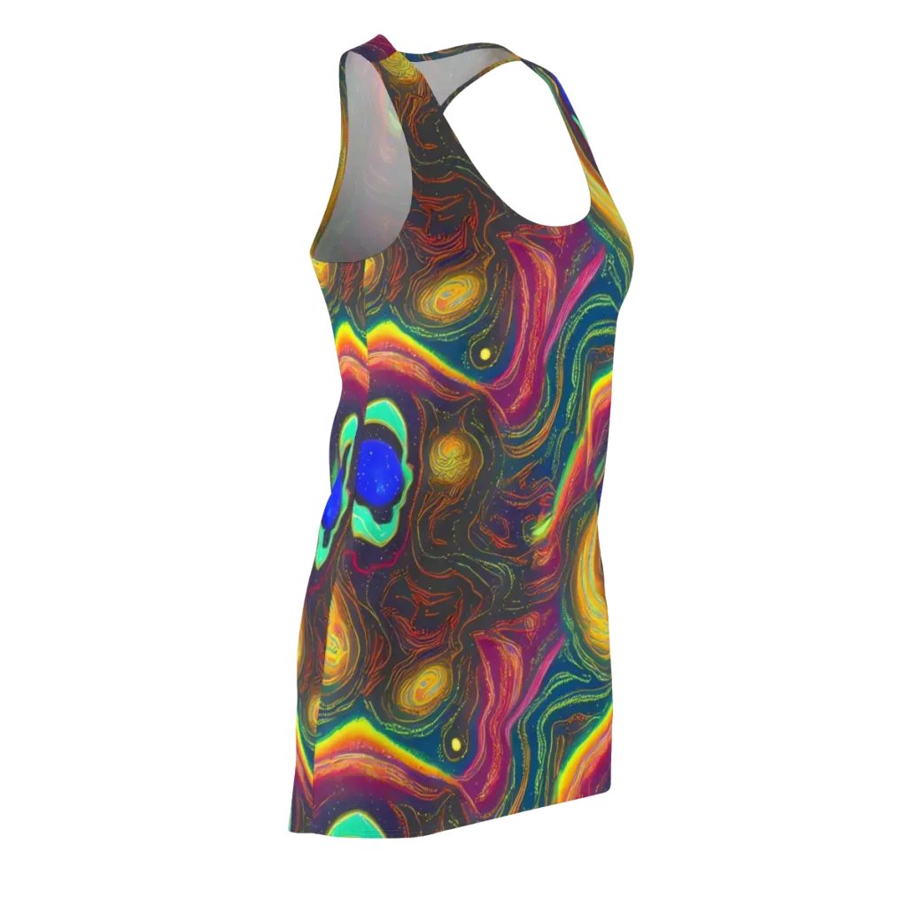 Ultraviolet River on Racerback Dress — Front Side