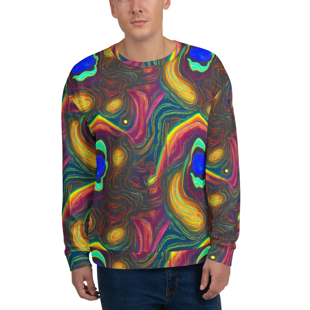 Ultraviolet River on Sweatshirt — Front