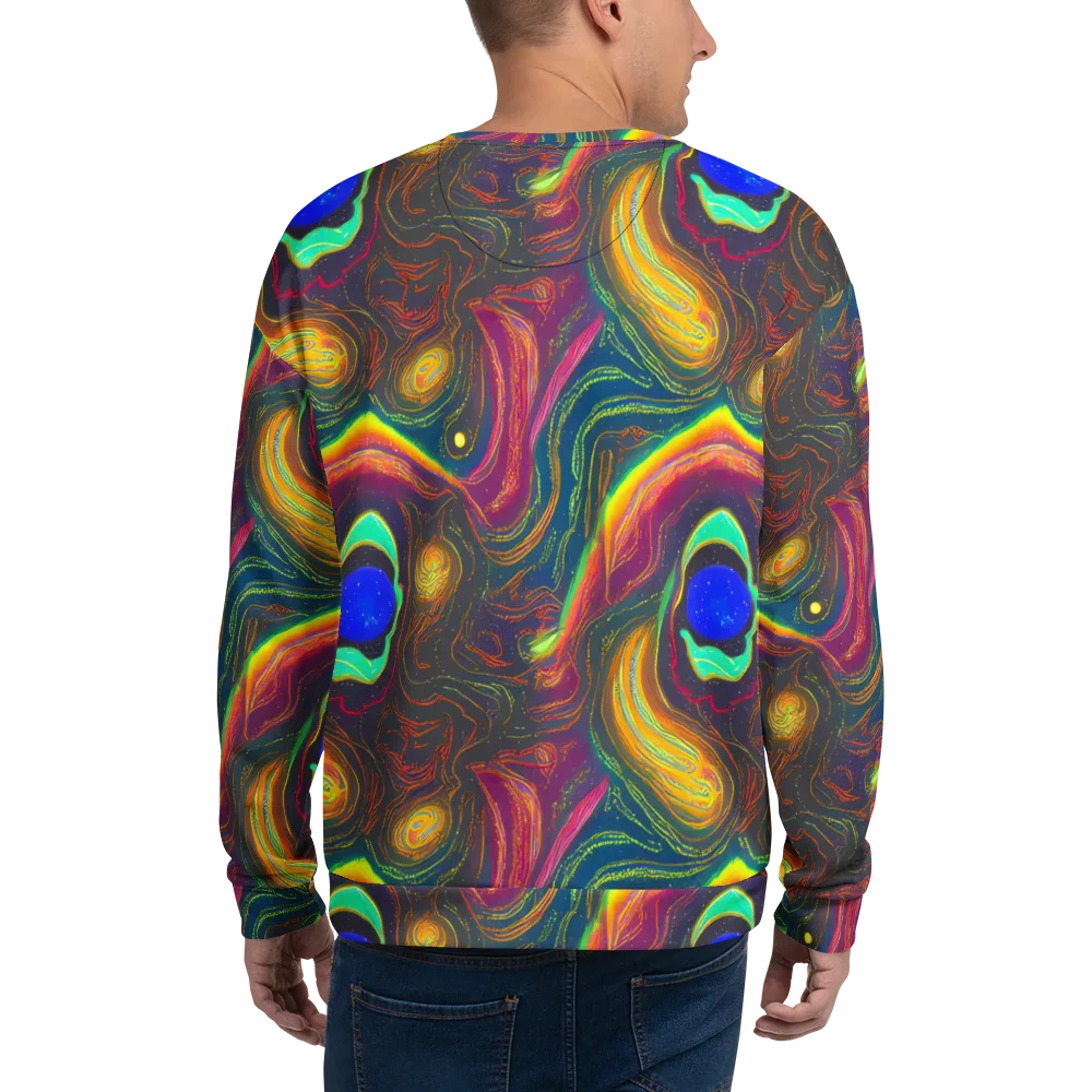 Ultraviolet River on Sweatshirt — Back