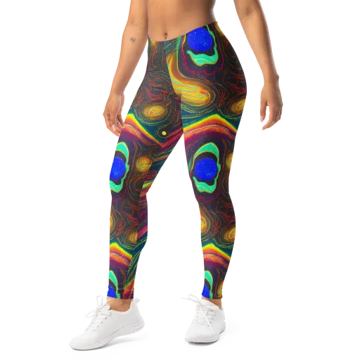 Ultraviolet River on a Leggings