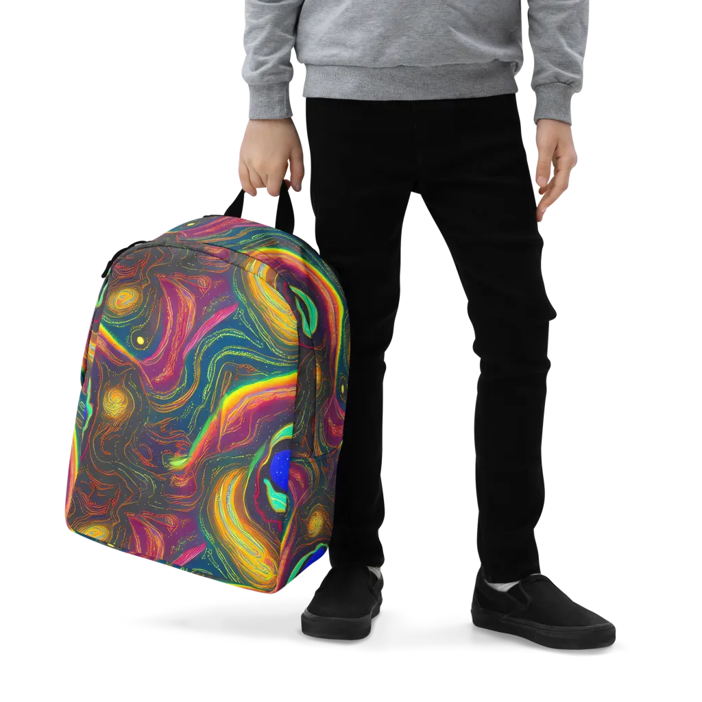 Ultraviolet River on Minimalist Backpack — Zoomed-in