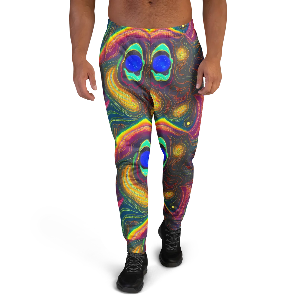 Ultraviolet River on Men's Joggers — Front