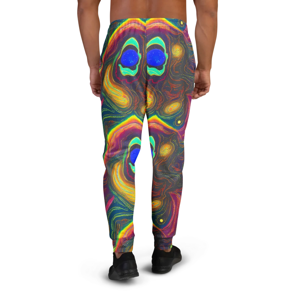 Ultraviolet River on Men's Joggers — Back