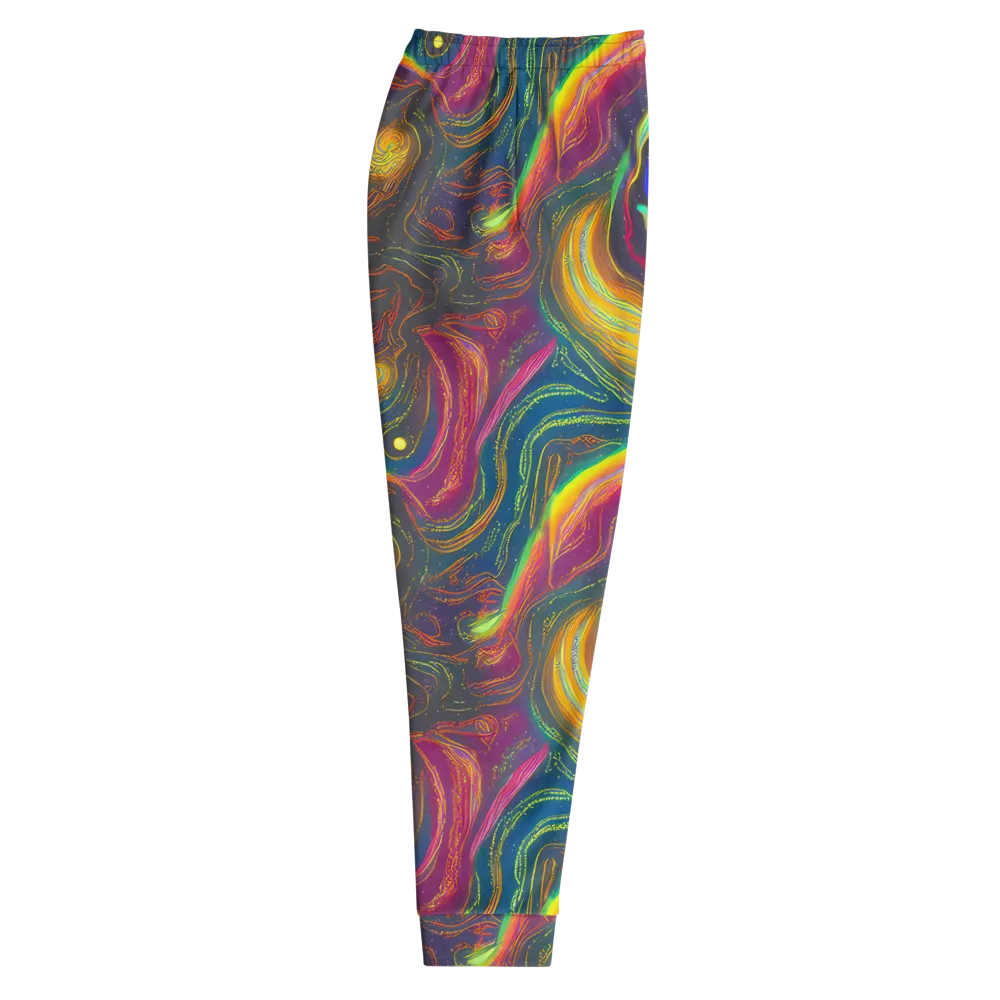 Ultraviolet River on Men's Joggers — Right