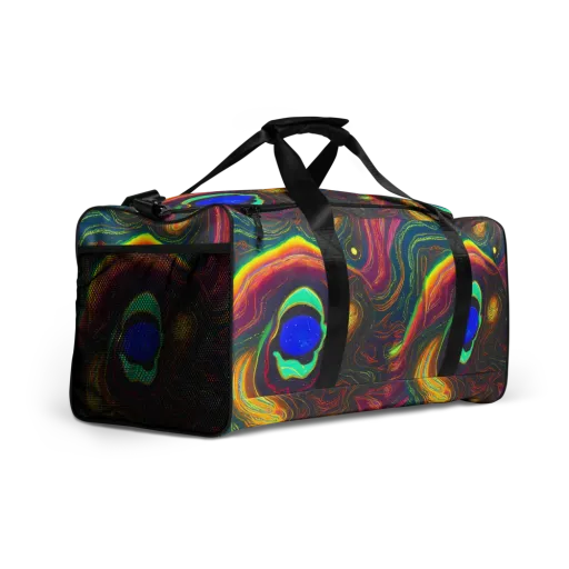 Ultraviolet River on a Duffle Bag