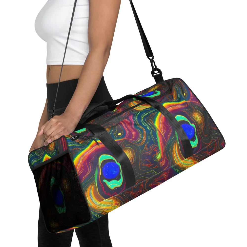 Ultraviolet River on Duffle Bag — Front