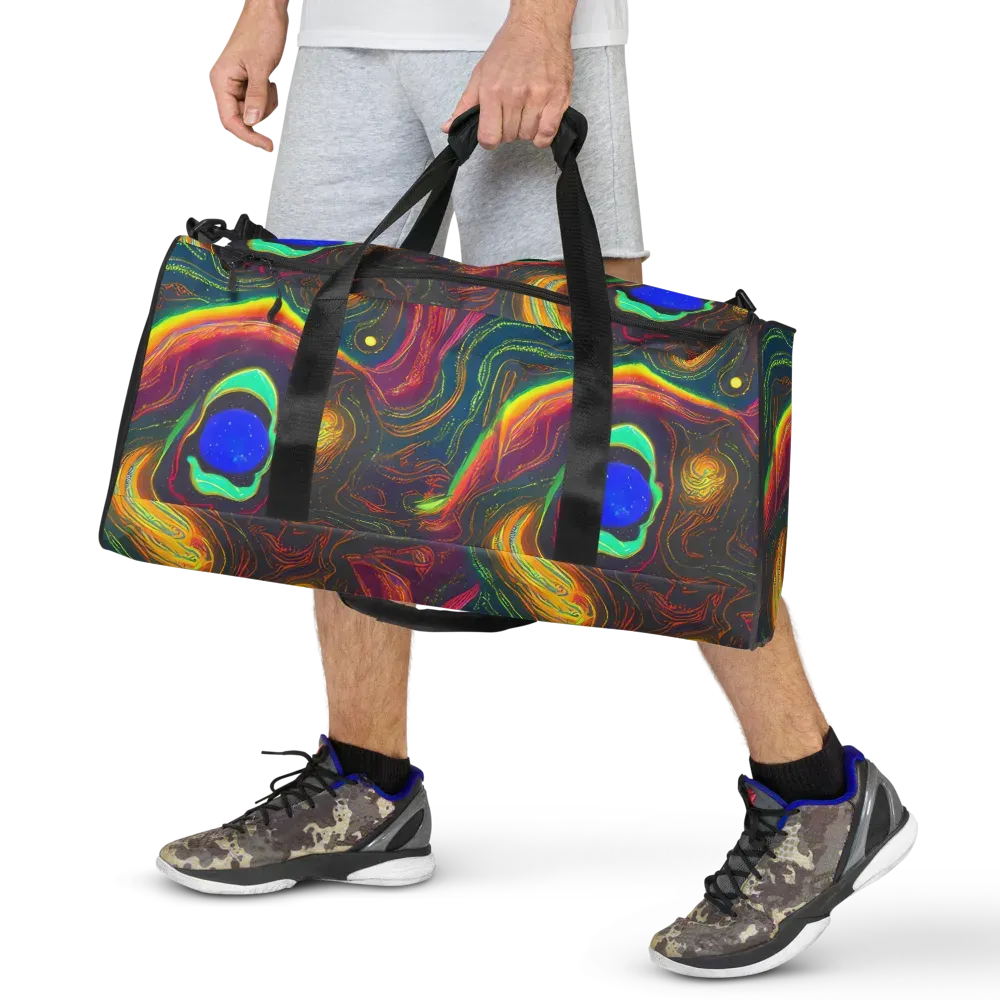 Ultraviolet River on Duffle Bag — Front
