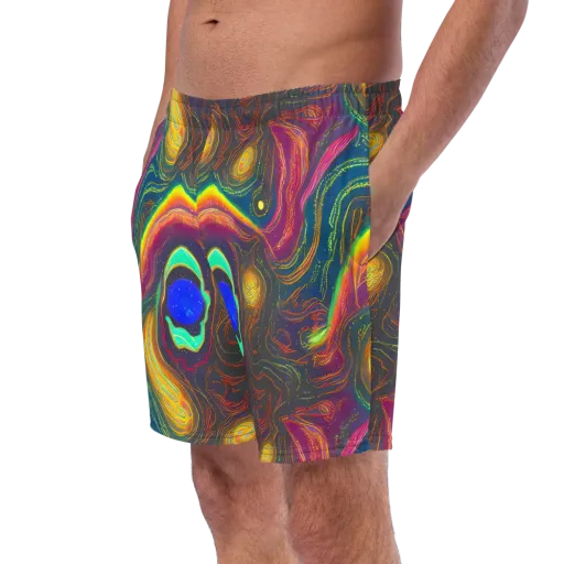 Ultraviolet River on a Swim Trunks