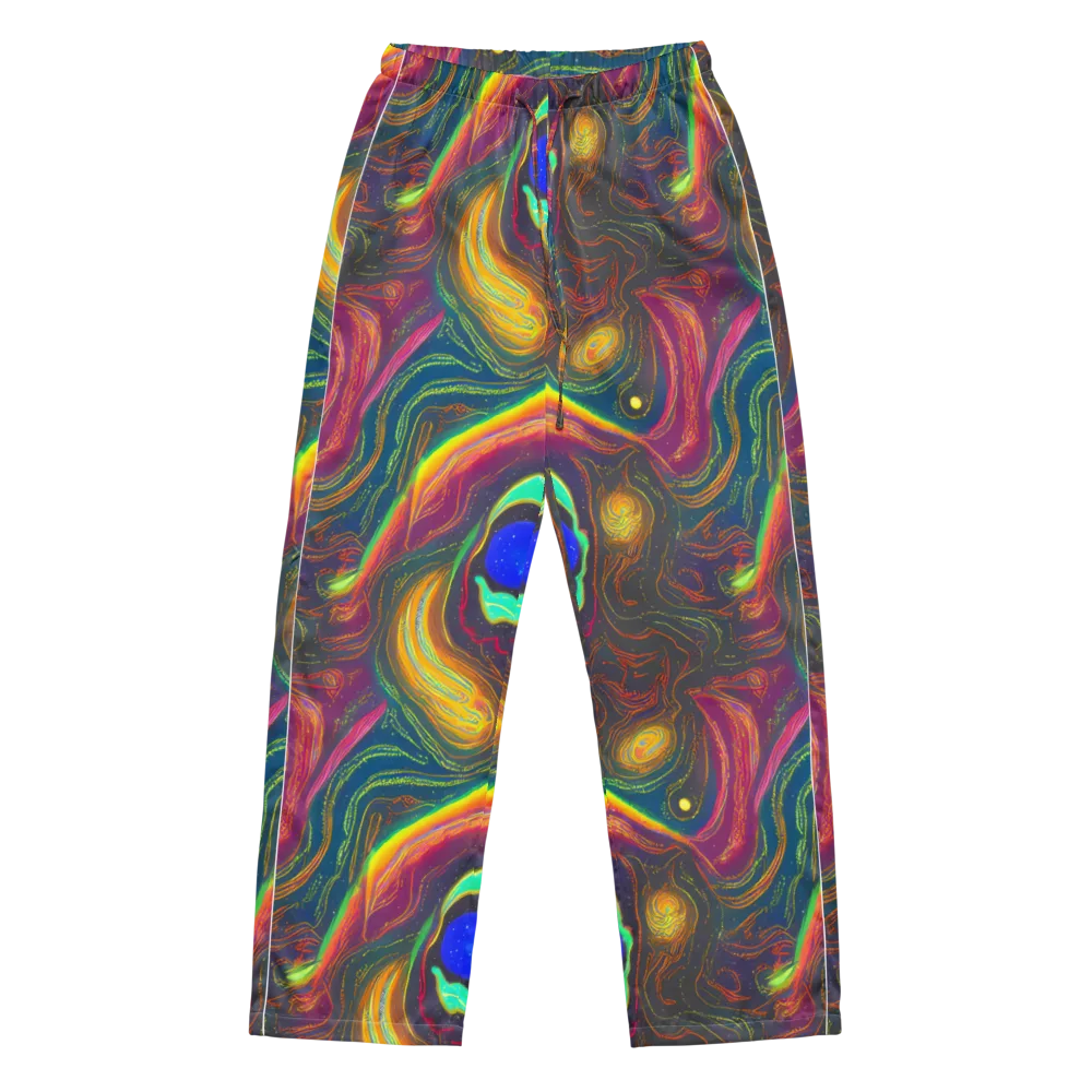 Ultraviolet River on Women's Pajama Pants — Front