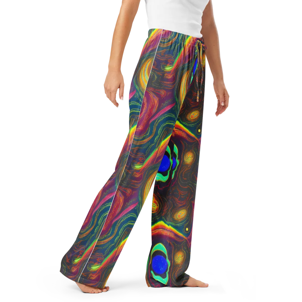 Ultraviolet River on Women's Pajama Pants — Right Front