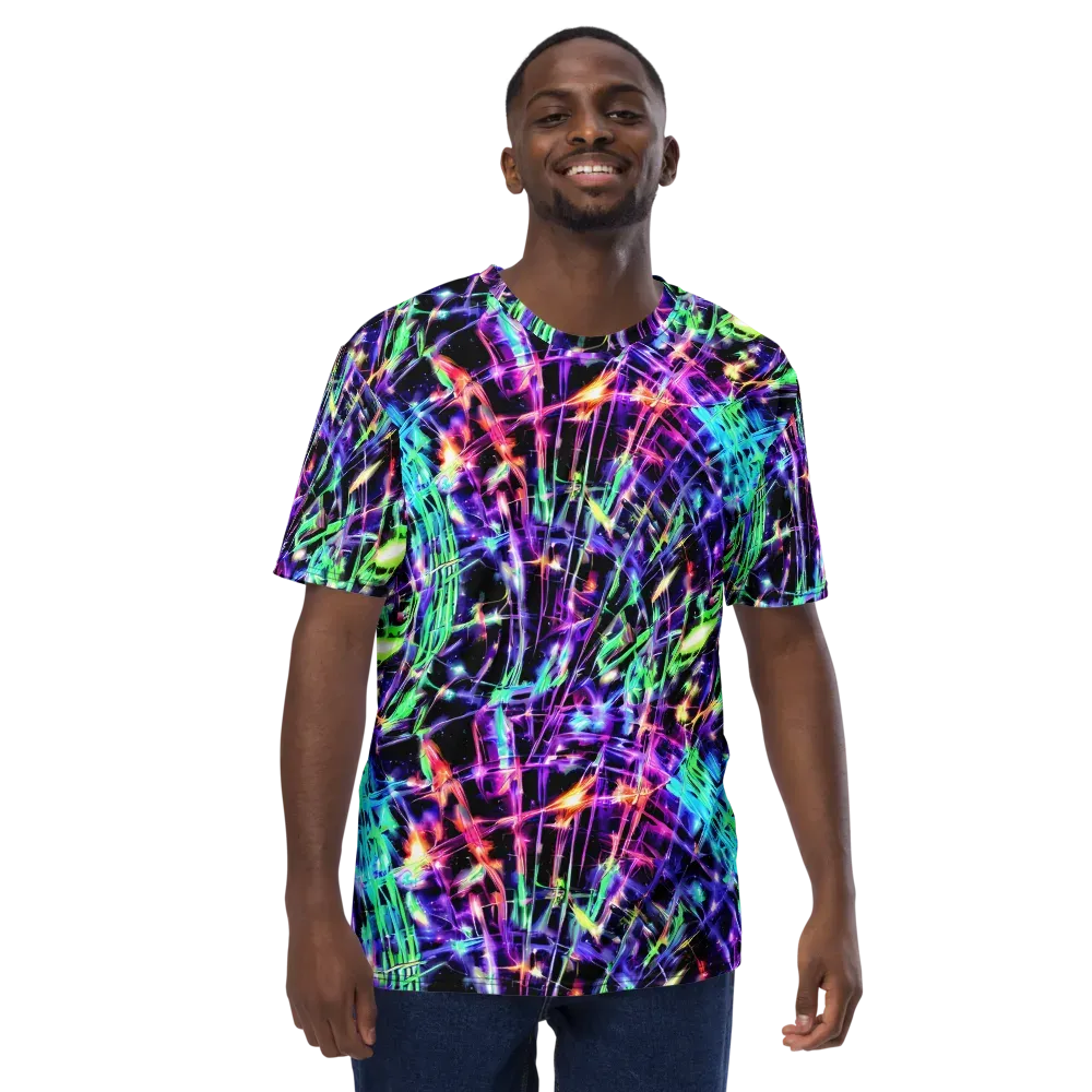 Neon Bamboo on Men's Crew Neck T-Shirt — Front